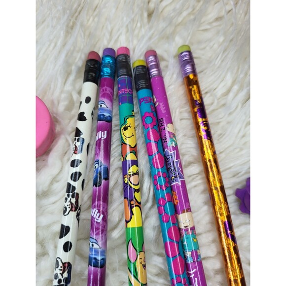 Pencil Eraser lot Nostalgic 1990s winnie the pooh Rugrats stackable bears - Picture 2 of 5